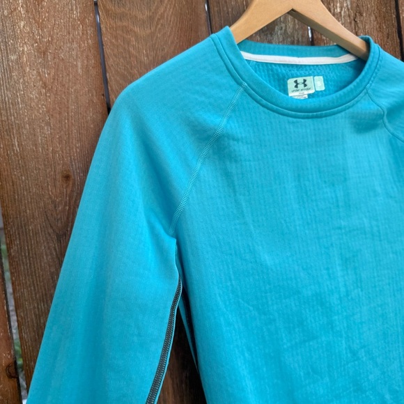 UNDER ARMOUR Women’s Blue Fitted Base 2.0 Long Sleeve Performance Top Size Small - Picture 6 of 13